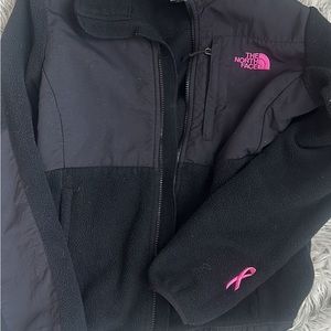 North face Denali jacket small breast cancer month edition